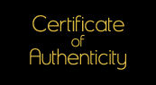 Certificate of Authenticity