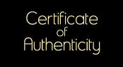 Certificate of Authenticity